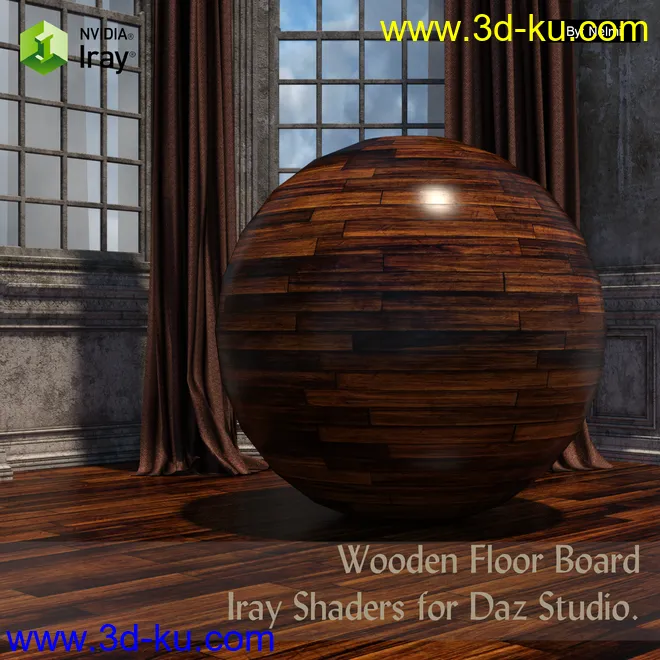 15 Floor Board Iray Shaders - Merchant Resource模型的图片1