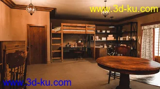 3D打印模型1920s Teenager Room的图片