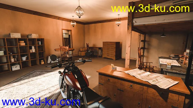 1920s Teenager Room模型的图片3