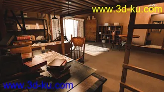 3D打印模型1920s Teenager Room的图片