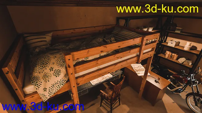 1920s Teenager Room模型的图片5