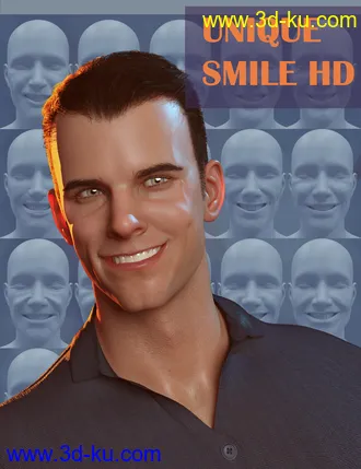 3D打印模型20 Unique Smiles HD for Genesis 8 Male(s)的图片