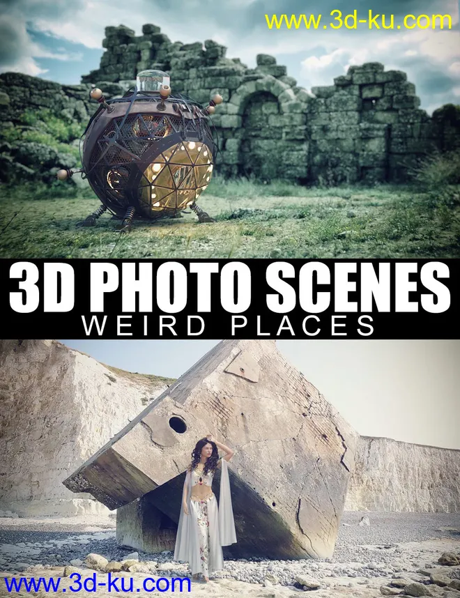 3D Photo Scenes - Weird Places模型的图片1