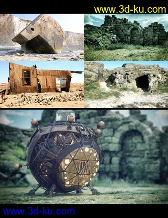 3D打印模型3D Photo Scenes - Weird Places的图片