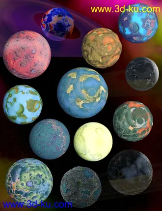 3D打印模型3D Planets Volume 1的图片