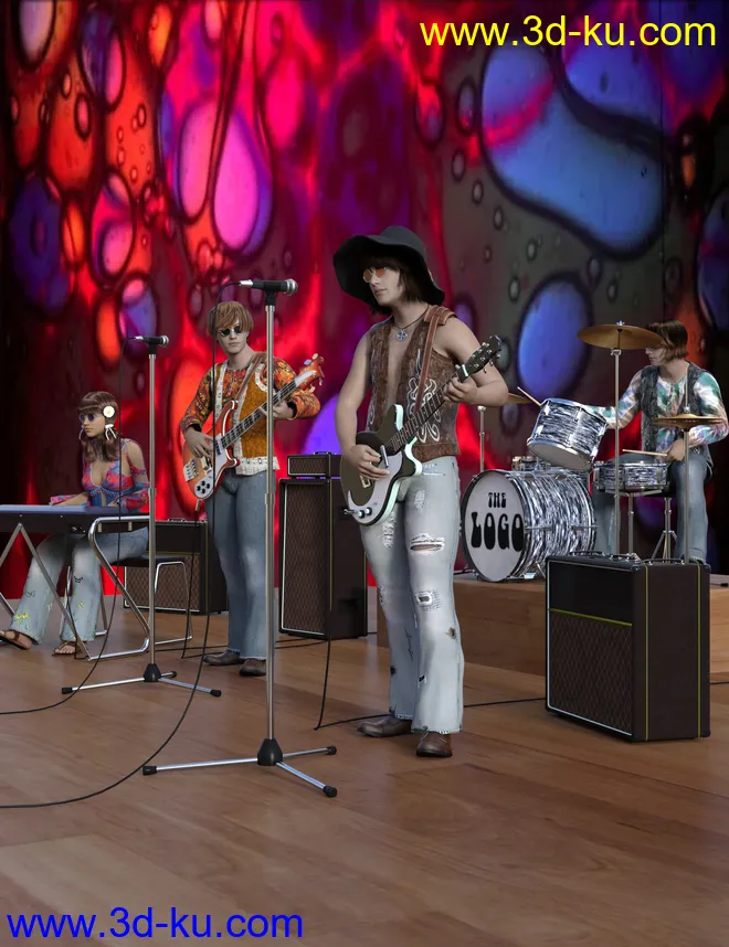 60s Band Equipment模型的图片1