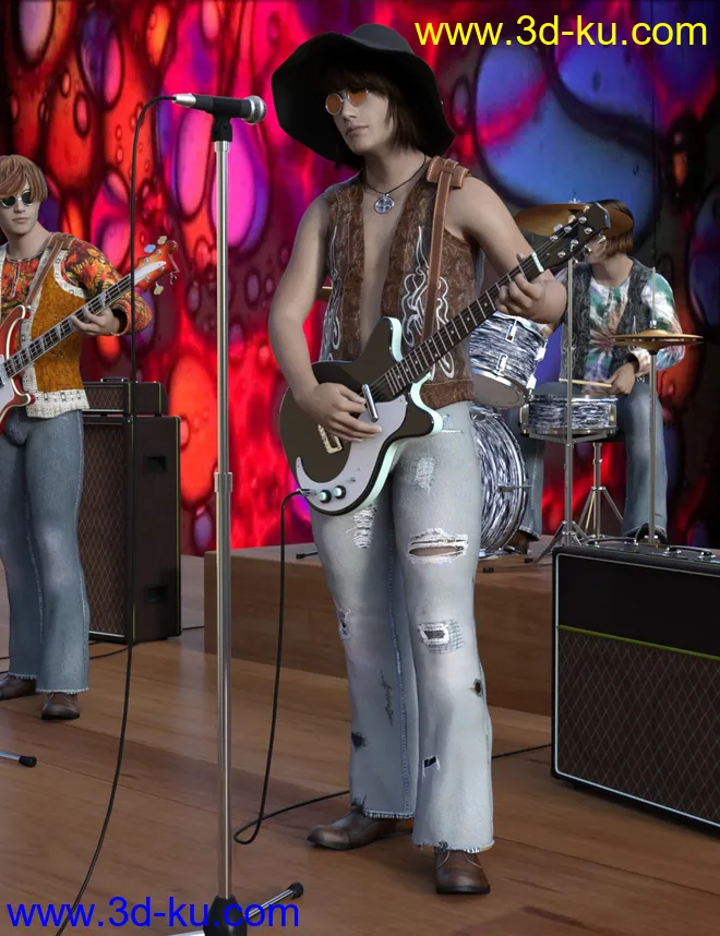 60s Band Equipment模型的图片2