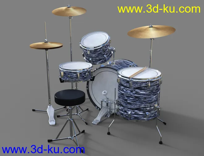 60s Band Equipment模型的图片3