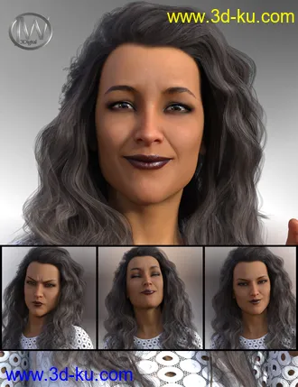 3D打印模型A Famous Woman - Dialable Expressions for Stephanie 8的图片