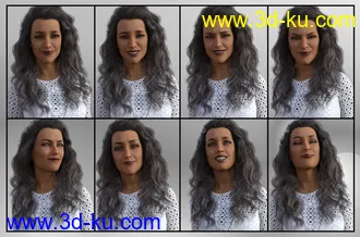 3D打印模型A Famous Woman - Dialable Expressions for Stephanie 8的图片