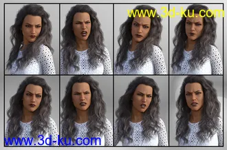 3D打印模型A Famous Woman - Dialable Expressions for Stephanie 8的图片