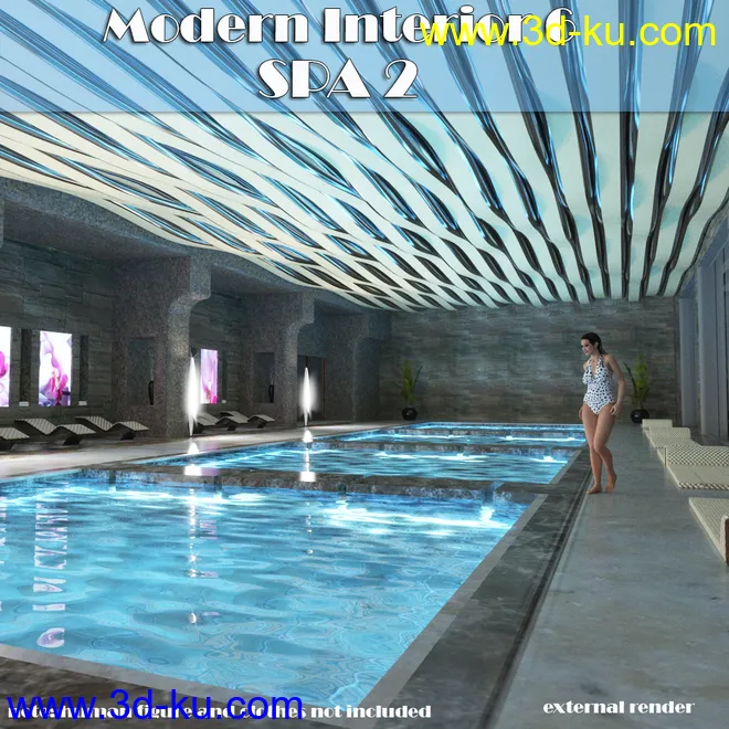 A Modern Interior 6 - SPA 2模型的图片1