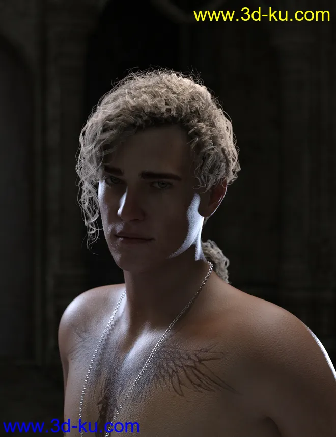 Acher Ponytail Hair for Genesis 8 Male(s) and Female(s)模型的图片3