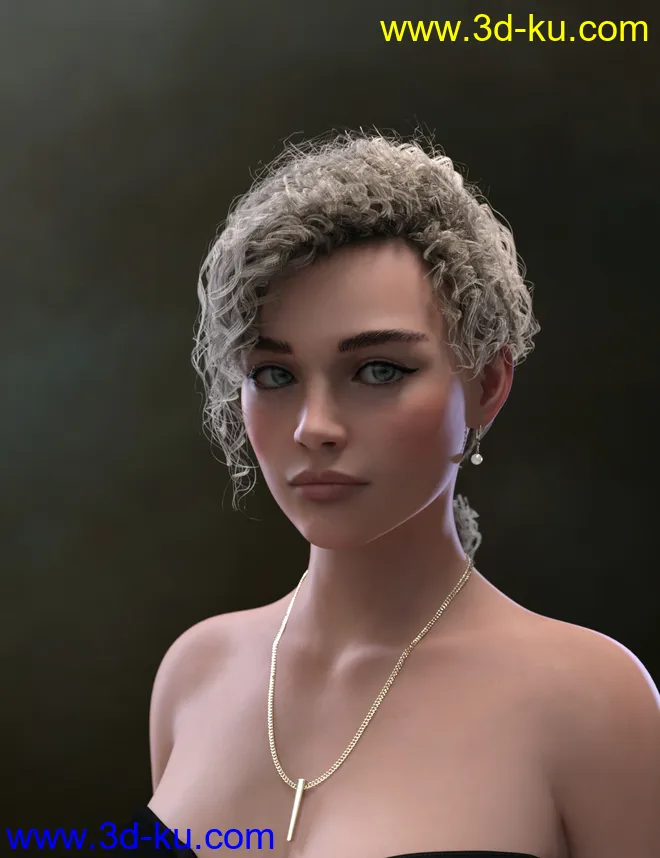 Acher Ponytail Hair for Genesis 8 Male(s) and Female(s)模型的图片4