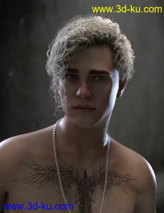 3D打印模型Acher Ponytail Hair for Genesis 8 Male(s) and Female(s)的图片