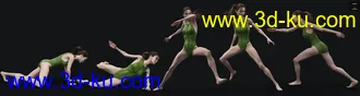 3D打印模型ACTIVE - Parkour Poses for Genesis 8 and 3 Female的图片