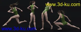 3D打印模型ACTIVE - Parkour Poses for Genesis 8 and 3 Female的图片