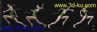 3D打印模型ACTIVE - Parkour Poses for Genesis 8 and 3 Female的图片