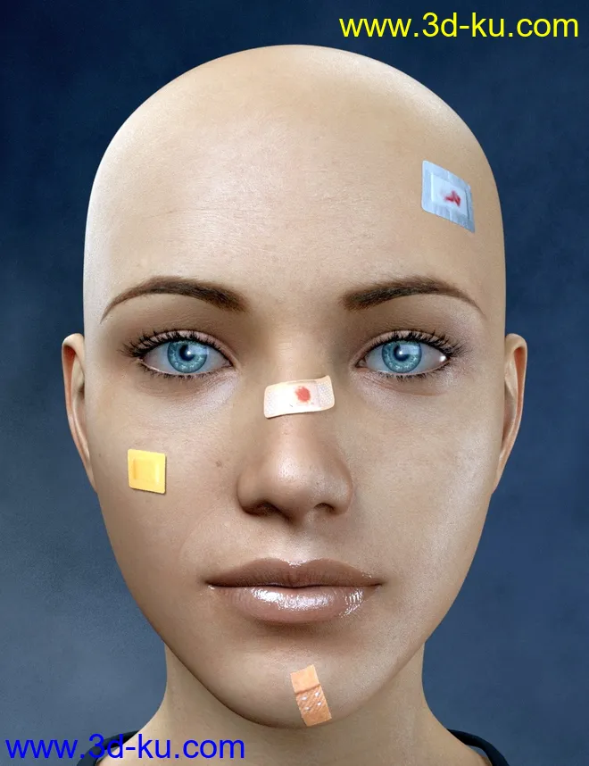 Adhesive Bandages for Genesis 3 and 8 Female(s)模型的图片5
