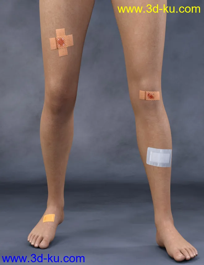 Adhesive Bandages for Genesis 3 and 8 Female(s)模型的图片8