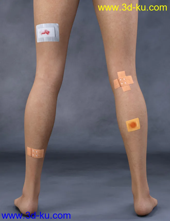 Adhesive Bandages for Genesis 3 and 8 Female(s)模型的图片9