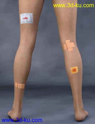 3D打印模型Adhesive Bandages for Genesis 3 and 8 Female(s)的图片
