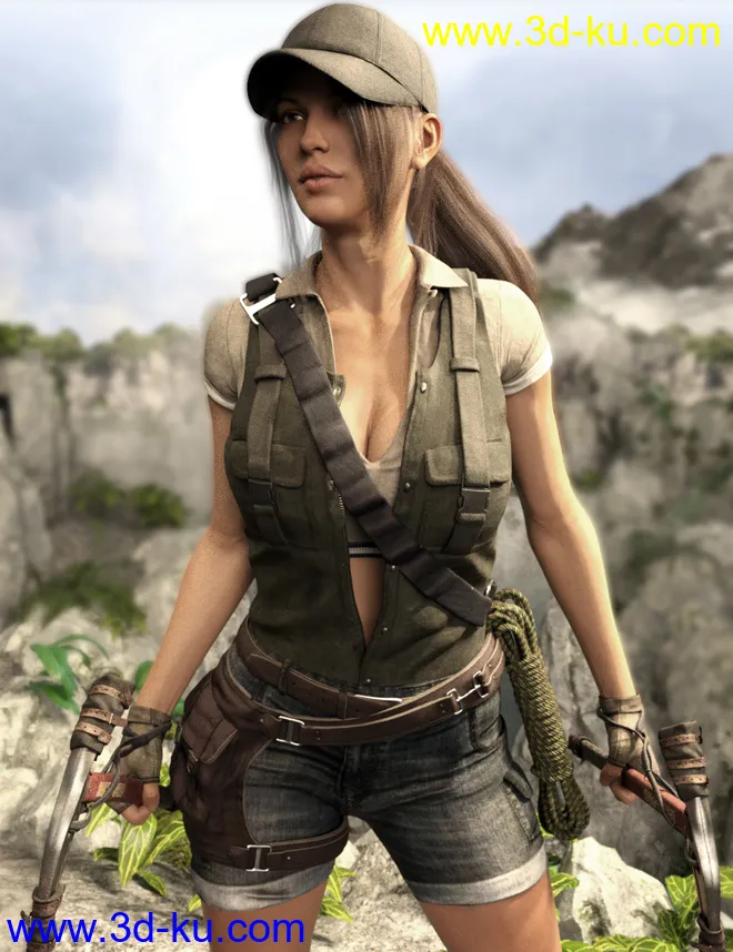 Adventure Outfit for Genesis 8 Female(s)模型的图片2