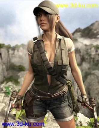 3D打印模型Adventure Outfit for Genesis 8 Female(s)的图片