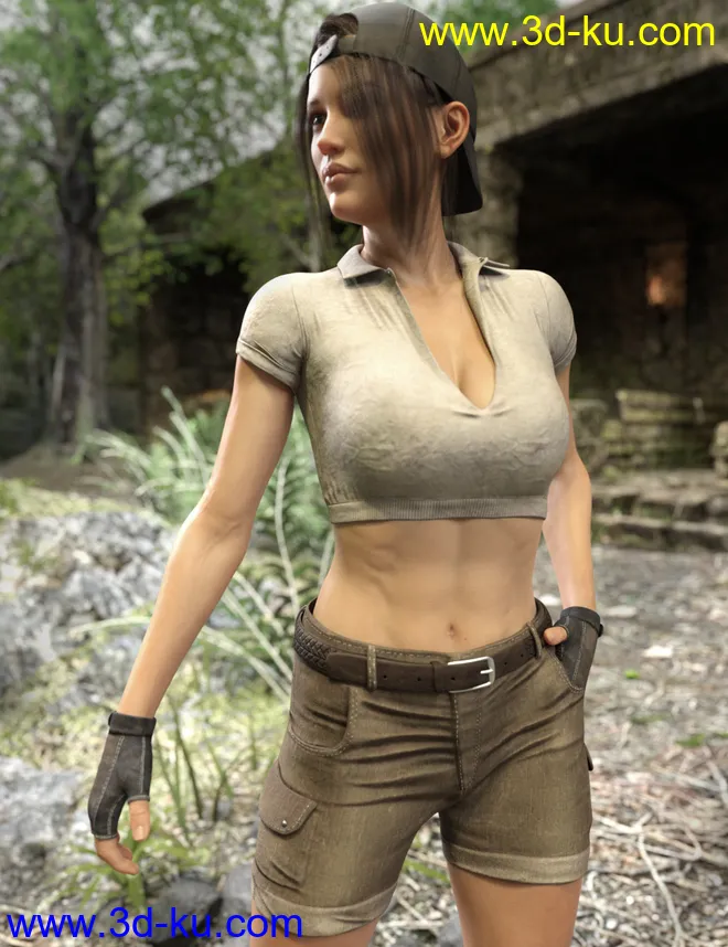 Adventure Outfit for Genesis 8 Female(s)模型的图片4