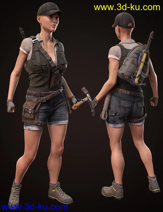 Adventure Outfit for Genesis 8 Female(s)模型的图片5