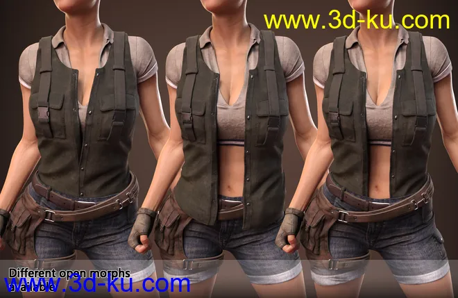 Adventure Outfit for Genesis 8 Female(s)模型的图片7