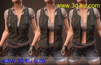 3D打印模型Adventure Outfit for Genesis 8 Female(s)的图片