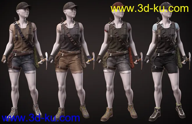 Adventure Outfit for Genesis 8 Female(s)模型的图片8