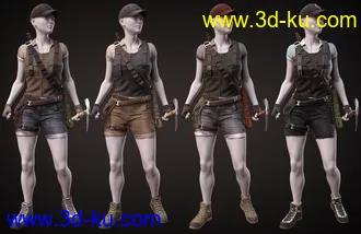 3D打印模型Adventure Outfit for Genesis 8 Female(s)的图片