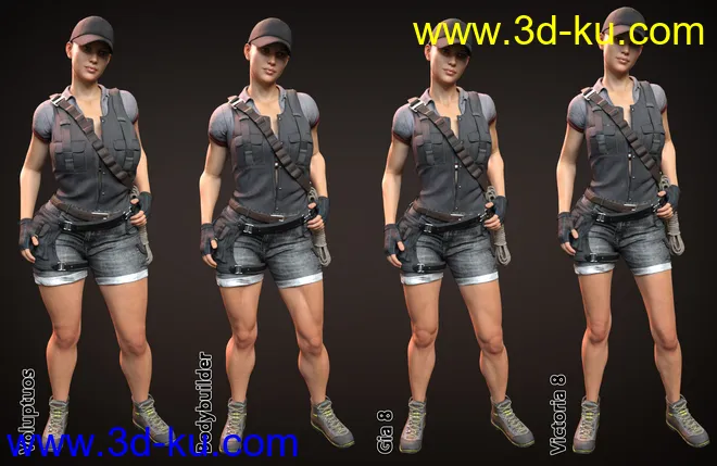 Adventure Outfit for Genesis 8 Female(s)模型的图片10