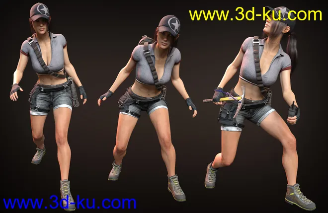 Adventure Poses and Props for Genesis 8 Female模型的图片10