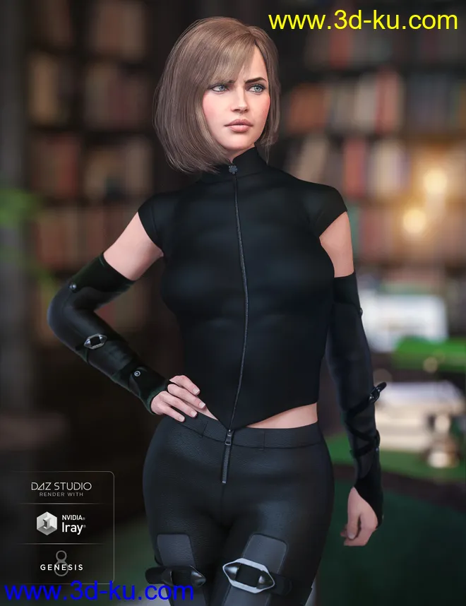 Agate Noir for Genesis 8 Female(s)模型的图片4