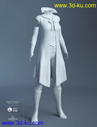 3D打印模型Agate Noir for Genesis 8 Female(s)的图片