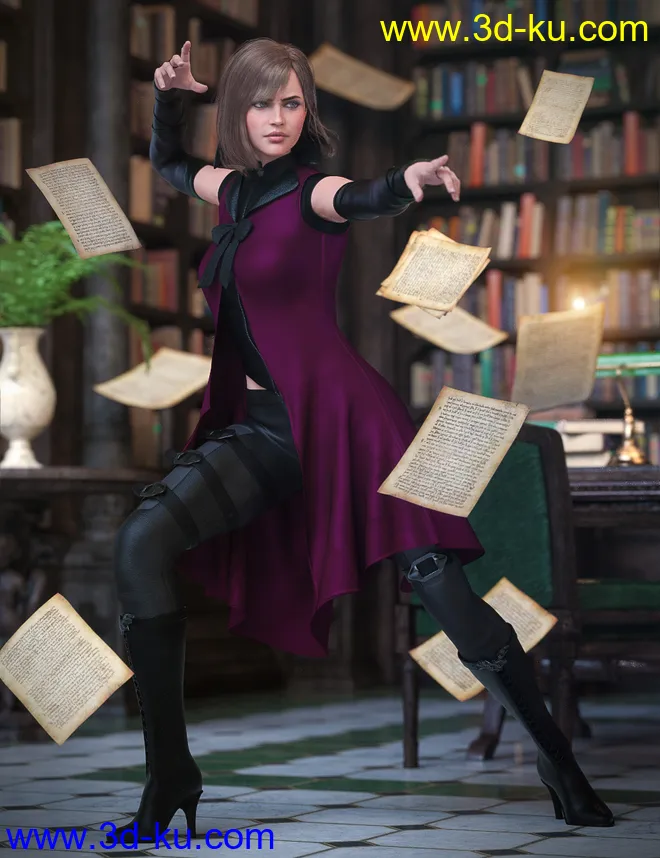 Agate Noir for Genesis 8 Female(s)模型的图片8