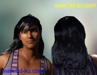 3D打印模型Ali Baba dForce Clothing and Hair for Genesis 8 Male(s)的图片