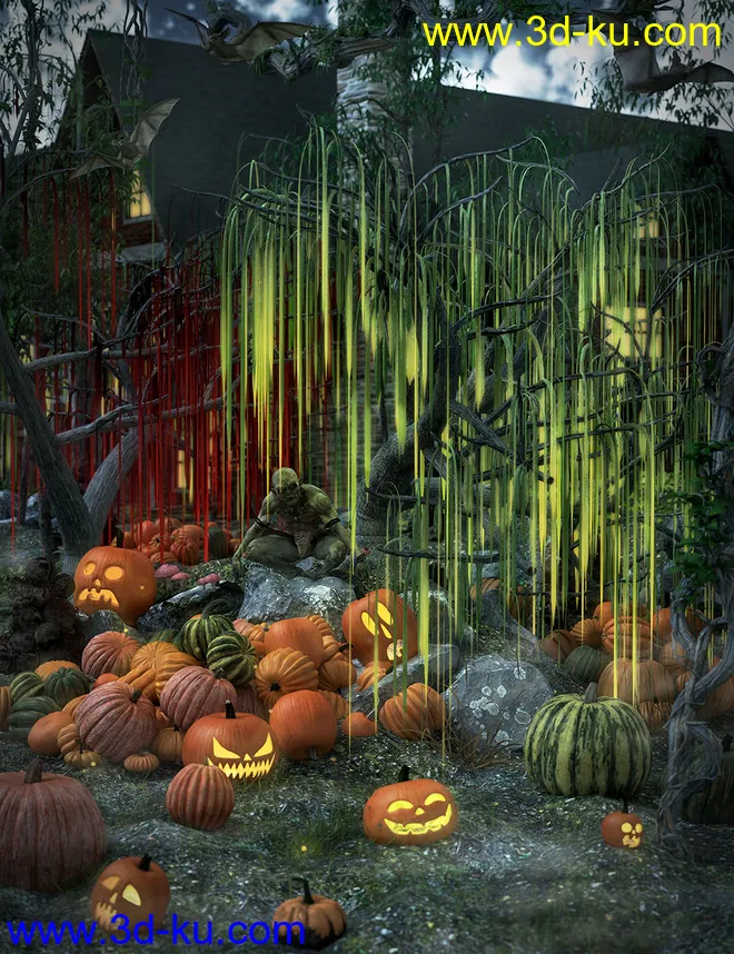 All Hallows Eve Slime Trees模型的图片1