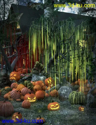 3D打印模型All Hallows Eve Slime Trees的图片