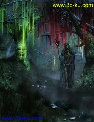 3D打印模型All Hallows Eve Slime Trees的图片