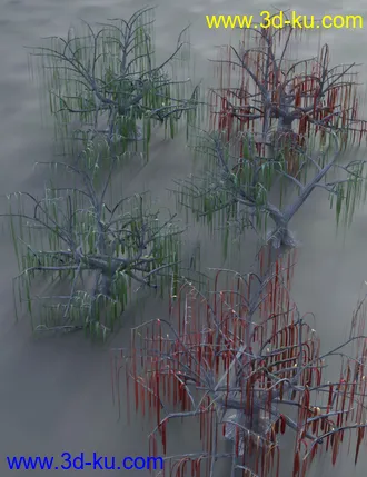 3D打印模型All Hallows Eve Slime Trees的图片