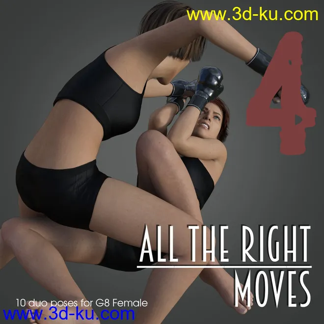 ALL THE RIGHT MOVES vol.4 for Genesis 8 Female模型的图片1