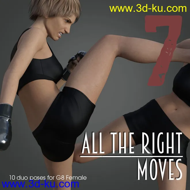 ALL THE RIGHT MOVES vol.7 for Genesis 8 Female模型的图片1