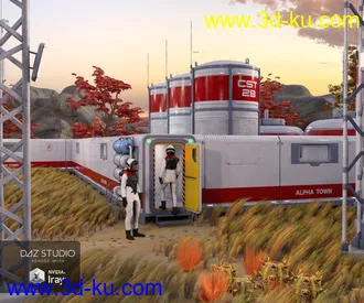 3D打印模型Alpha Town的图片