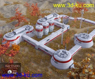 3D打印模型Alpha Town的图片