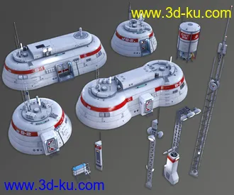 3D打印模型Alpha Town的图片