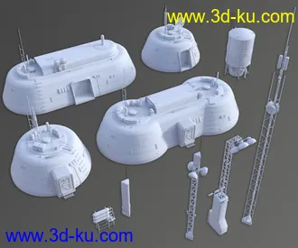 3D打印模型Alpha Town的图片